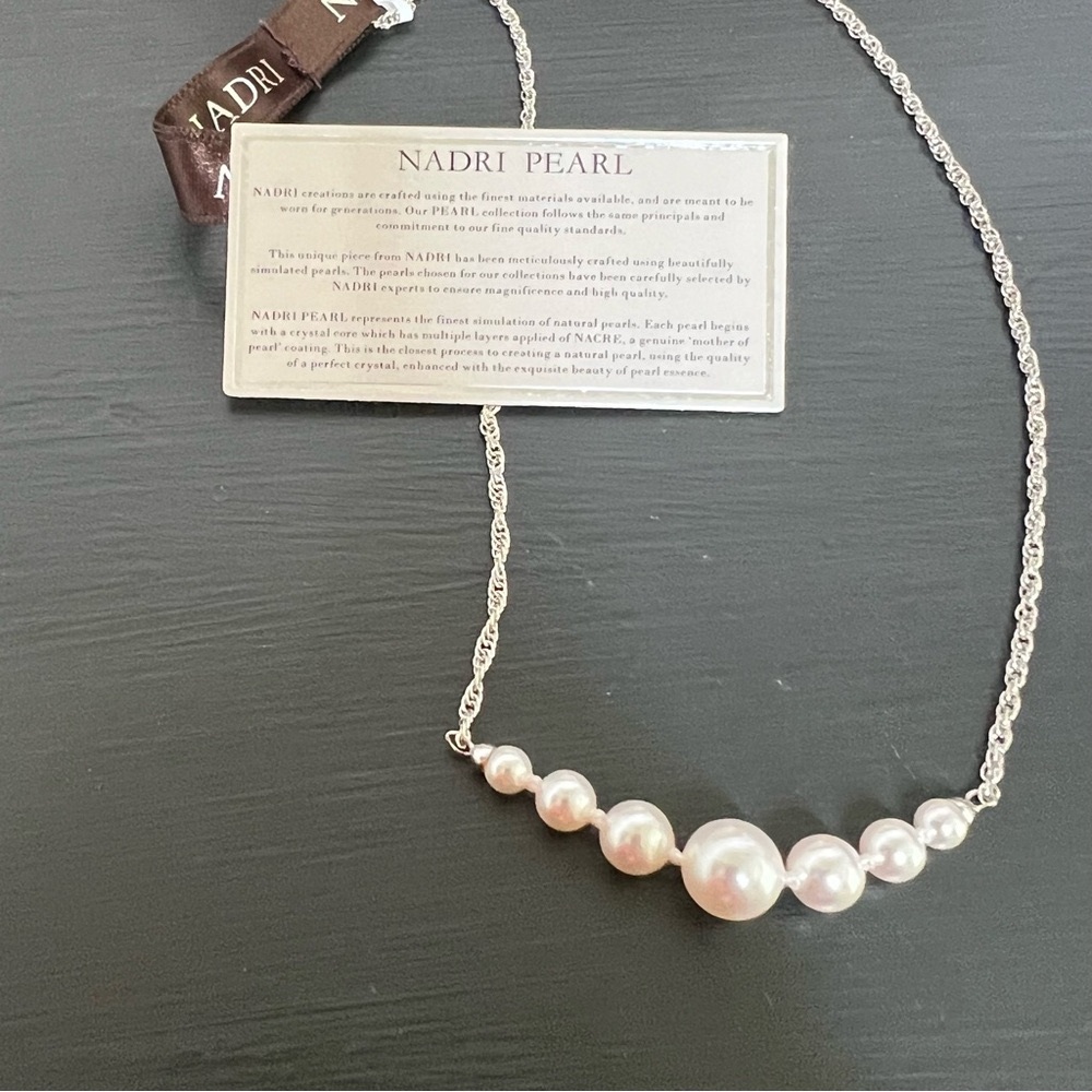 Nadri Pearl Necklace NWT - Picture 2 of 5